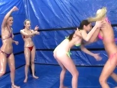 Wonderful sexy teens demonstrate lesbian hot fuck!