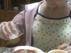 Japanese legal age teenager oral stimulation and use cum for food