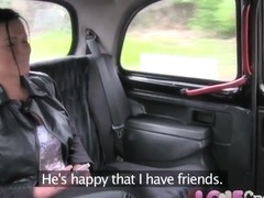 Love Creampie British slut gives fake taxi driver deep