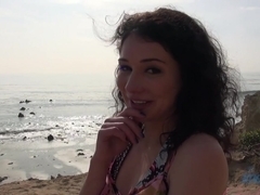 Incredible pornstar Izzy Champayne in Exotic Reality, Beach porn scene