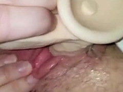 Wife's dipping wet pussy