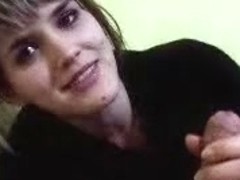 Romanian bitch cock sucking her boyfriend like a pro
