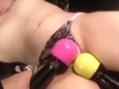 Lustful whore enjoys Japanese torture with toys