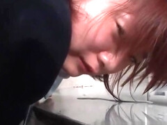 Asian schoolgirl pee and get punished