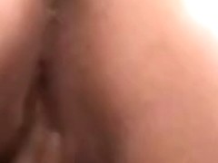 Amateur reverse cowgirl view