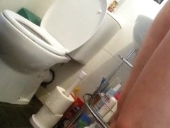 wife voyeur in bathroom