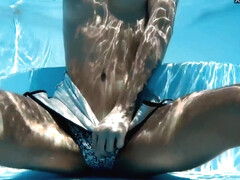 Zazie Skymm - Outdoor Swimming Pool Erotics With Naked Zazie