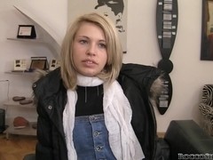 Very sexy blonde does a professional blowjob to Rocco