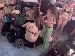 Lots of strippers work in the dressing room