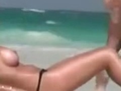 Nude Topless Beach Girls Bathing in the Sea on Voyeur Cam