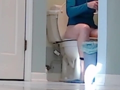 Caught on Toilet with Tampon