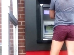 NICE MUFFIN BUTT AT THE ATM!!!!