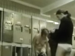 Naked females in the lockers filmed in secret
