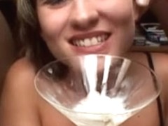 Cum From A Martini Glass