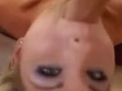 cute blond takes some smutty facual cumshots