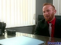 Mature office assfucking hunk in in suit