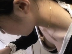 Downblouse video of seductive Asian woman here
