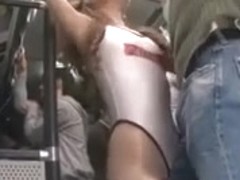 High leg leotard bus(public high cut swimsuit sex)