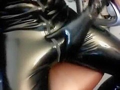 latex catsuit fun