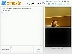 hot married chick plays with boobs on omegle