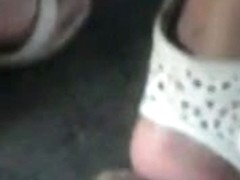 new footsie with lady in bus