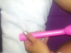 Using my toy in bed