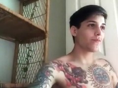 Kinky 18yo Teen Boy Tatoo Wank