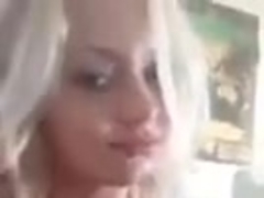 hot blonde russian milf shows her big boobs on periscsope
