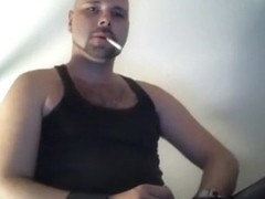 cigar and cigarette in Leather males