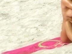 Topless Beach Cutie with belt Gran Canaria