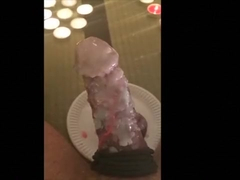 Cock and ball ********challenge: Wax on dick