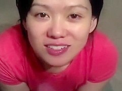 Cum gulp pov oriental