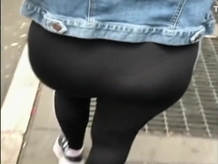 A day out with the wife in see through leggings ( part 5)