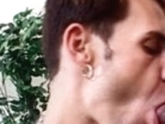 Incredible male pornstar in best tattoos, blowjob homo adult scene