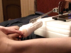 Quick cum with auto sponges