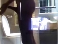 glass wall to shower