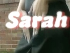 Hot Sarah receives creamed