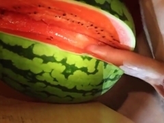 fruit fuck and self swallow - the best comes after cumming