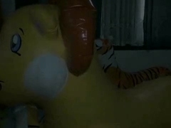 Inflatable standing lion yiff