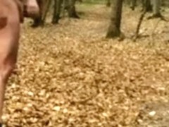 Im Wald abgespritzt