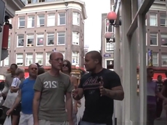 Dutch hooker guzzles jizz