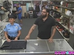 Busty security getting fucked hard