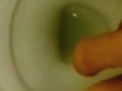 Slow handjob with a lot of flowing and dripping cum
