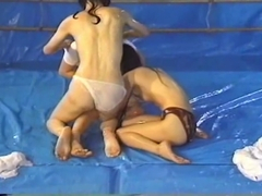 Oiled Japanese Catfight