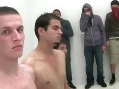 Amateur Frat Pledgers Filmed Sucking Cocks in the Shower