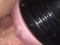 College boy fucks pocket pussy and creams in her