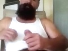 Redneck Pipe Smoking and Stroking
