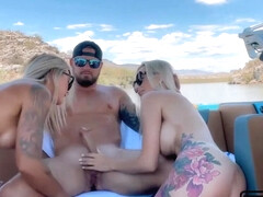 Lake Day Amateur Threesome With Two Best Friends