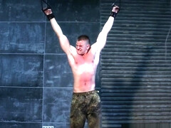 Muscle boy hard flogging