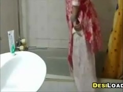 Wet Indian Girl In The Bath Tub